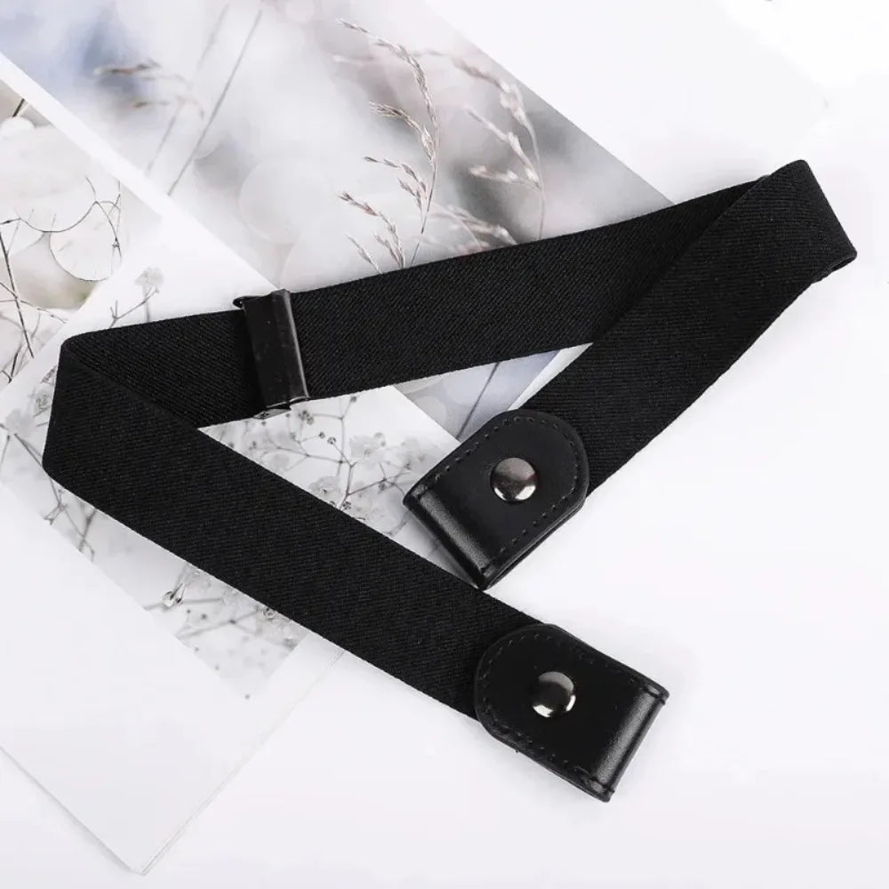 Invisible Elastic No-Buckle Belt