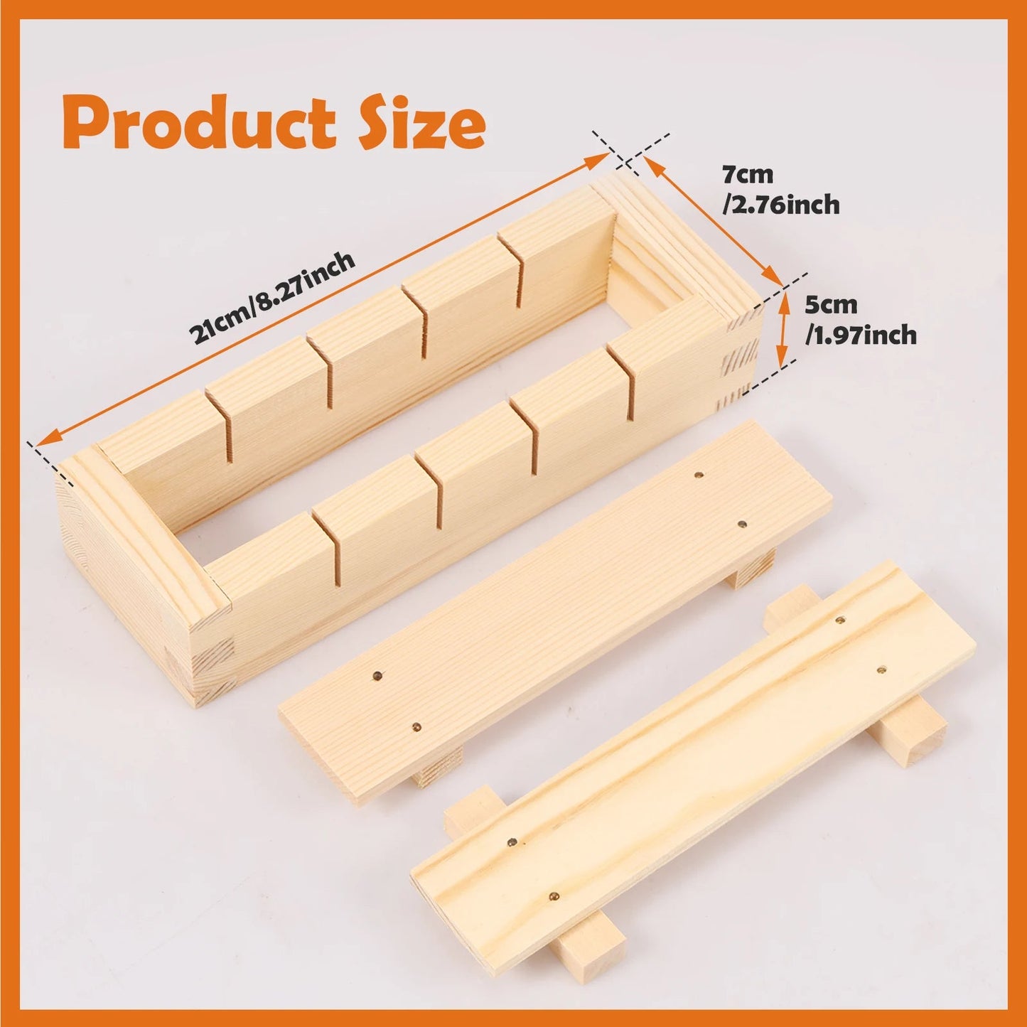 Wooden Sushi Maker Press Mold