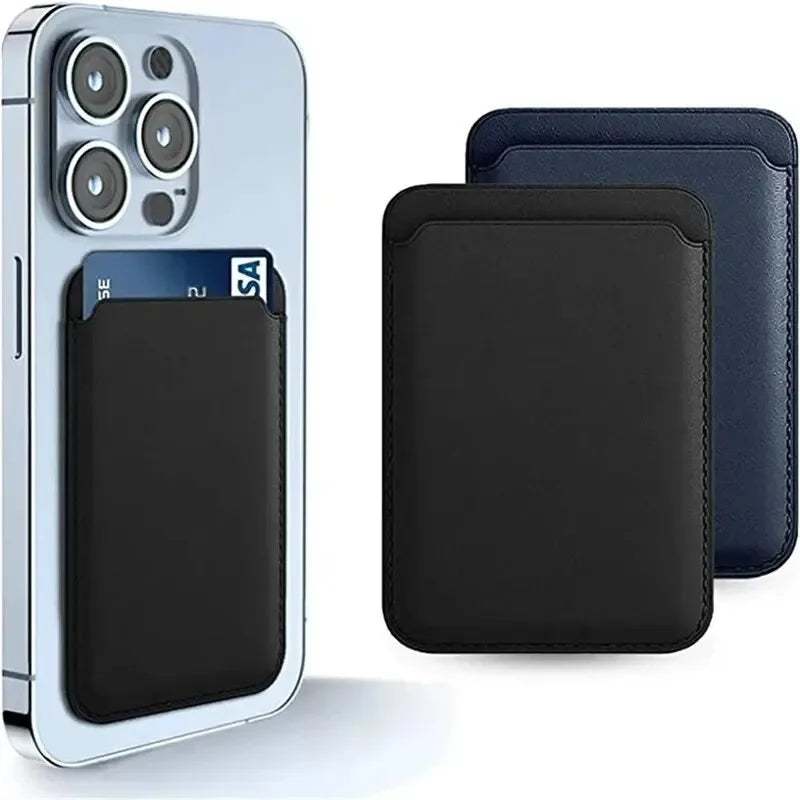 Magnetic Leather iPhone Card Holder