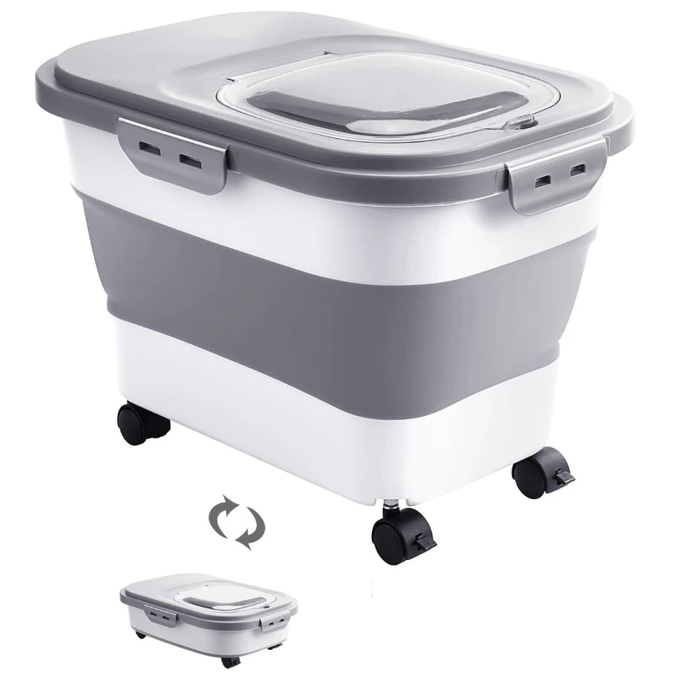 Foldable Food Storage with Wheels