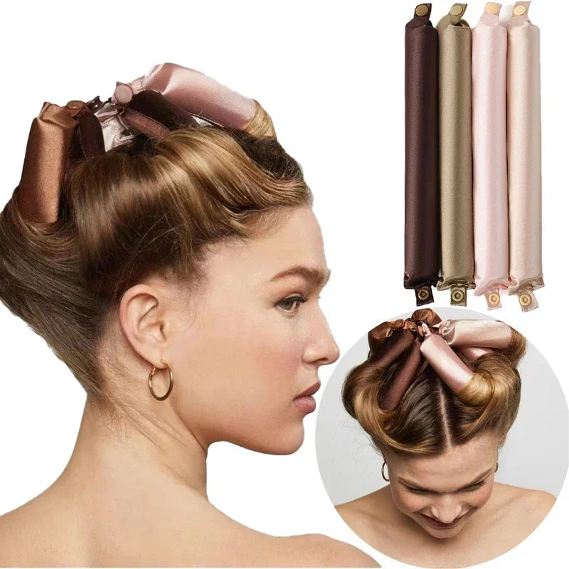 Heatless Satin Hair Curler Set