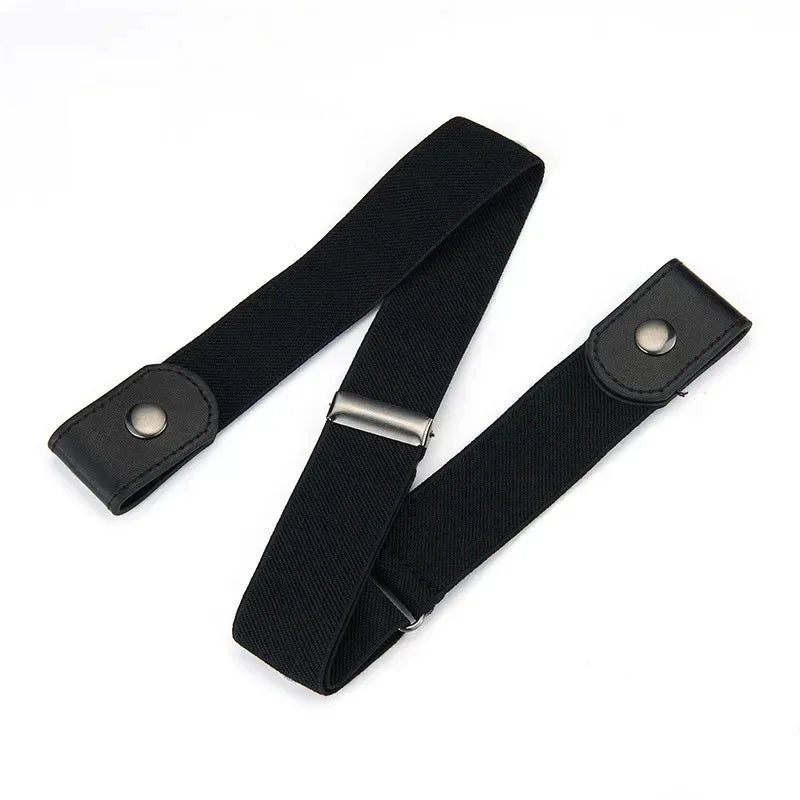 Invisible Elastic No-Buckle Belt
