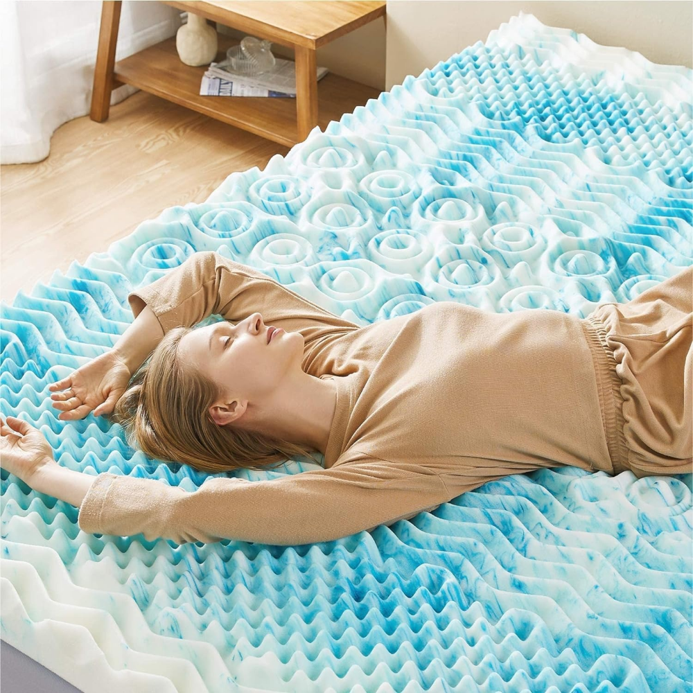Cooling Egg Crate Mattress Topper