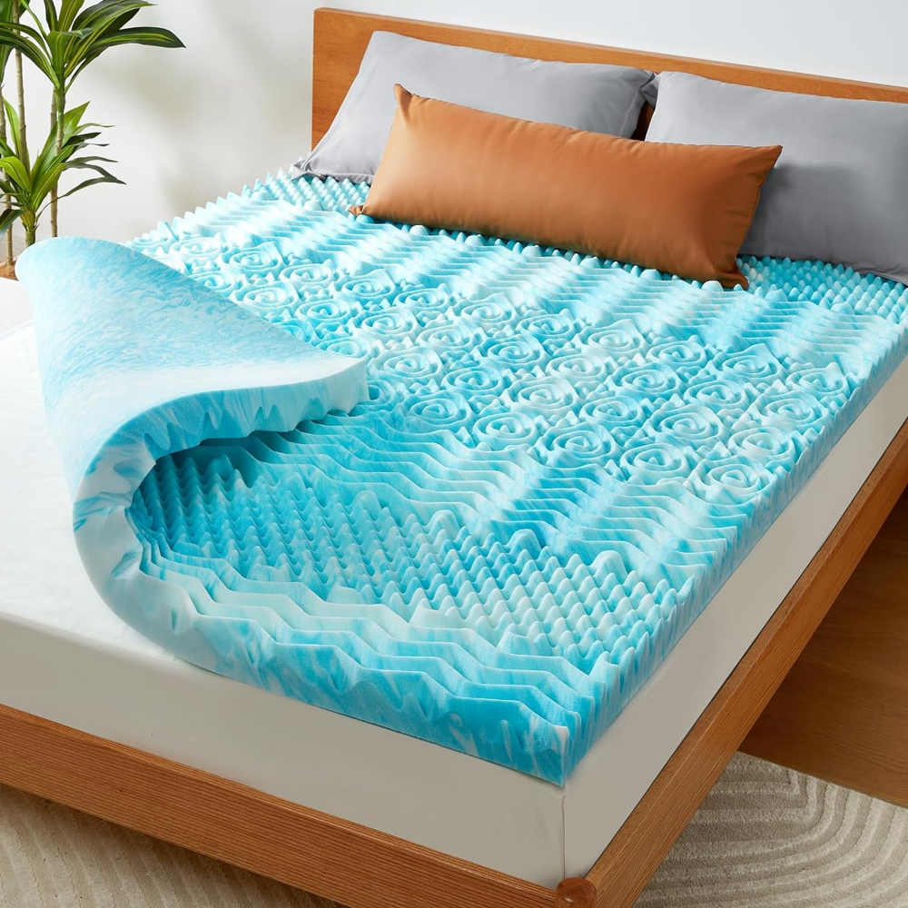 Cooling Egg Crate Mattress Topper