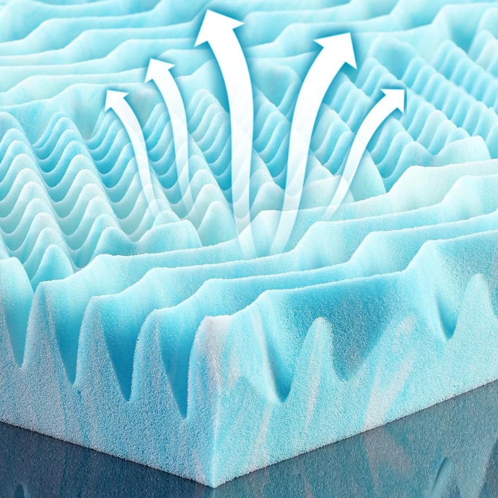 Cooling Egg Crate Mattress Topper