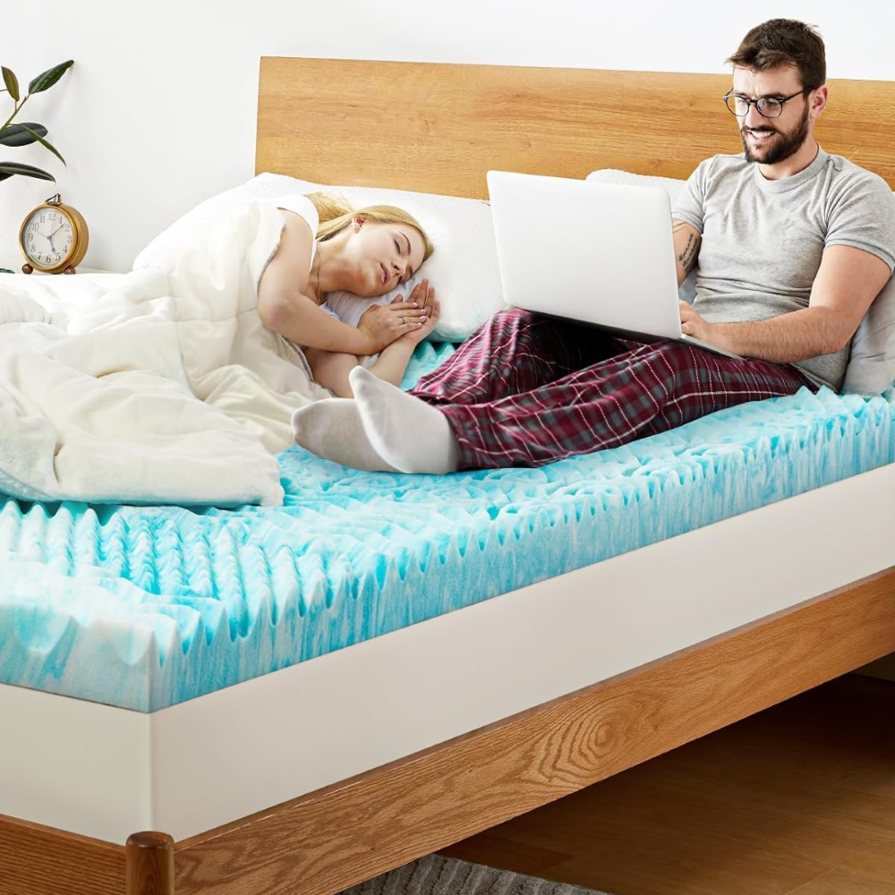 Cooling Egg Crate Mattress Topper