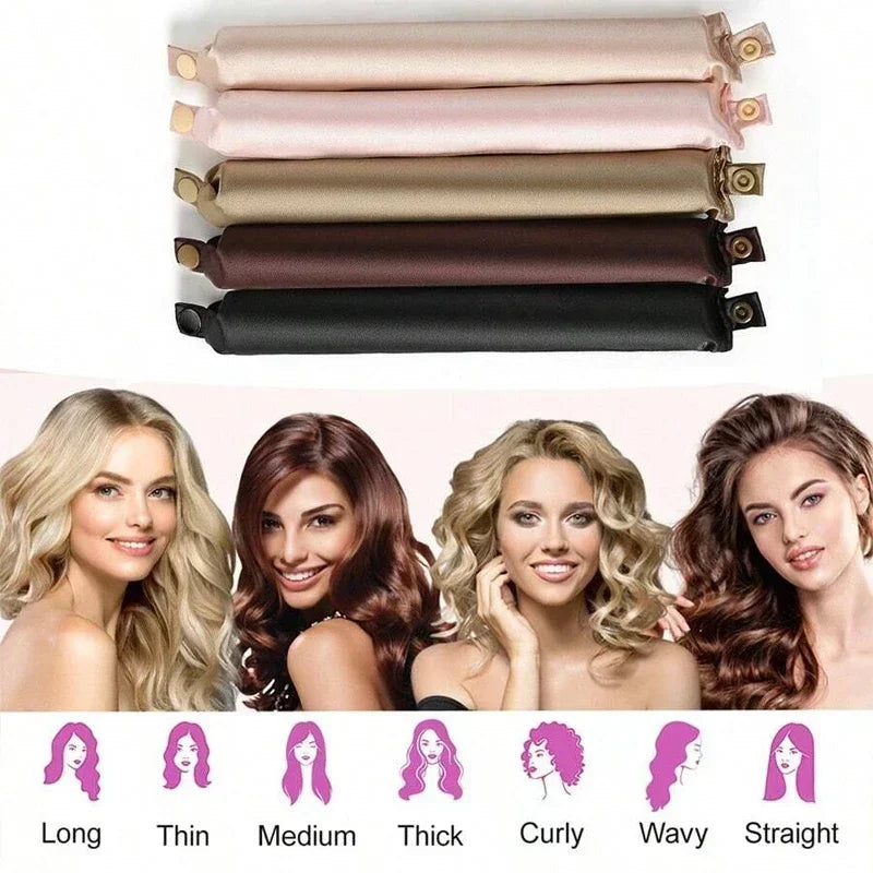 Heatless Satin Hair Curler Set