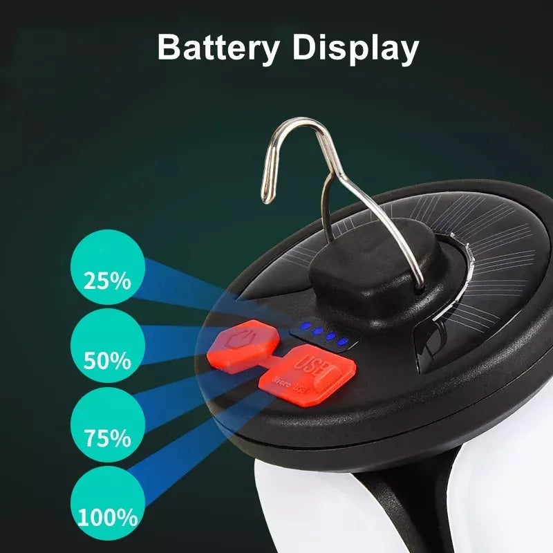 Solar USB Folding Camping Lantern