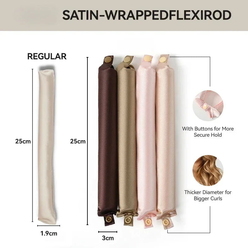 Heatless Satin Hair Curler Set