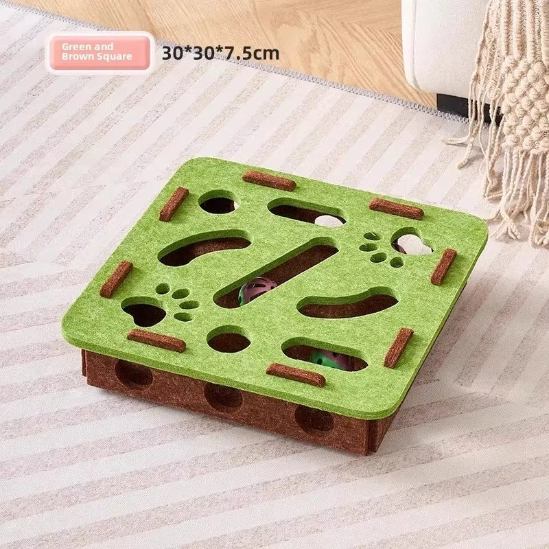 Felt Interactive Cat Puzzle Box