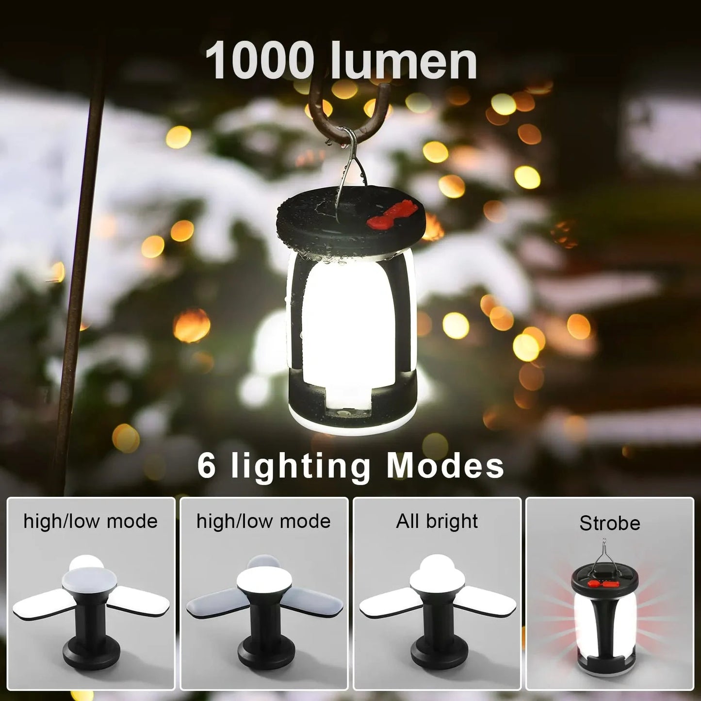 Solar USB Folding Camping Lantern