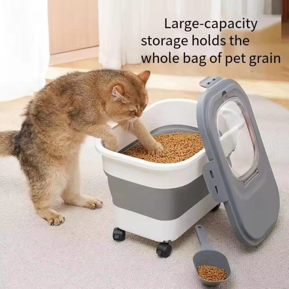 Foldable Food Storage with Wheels