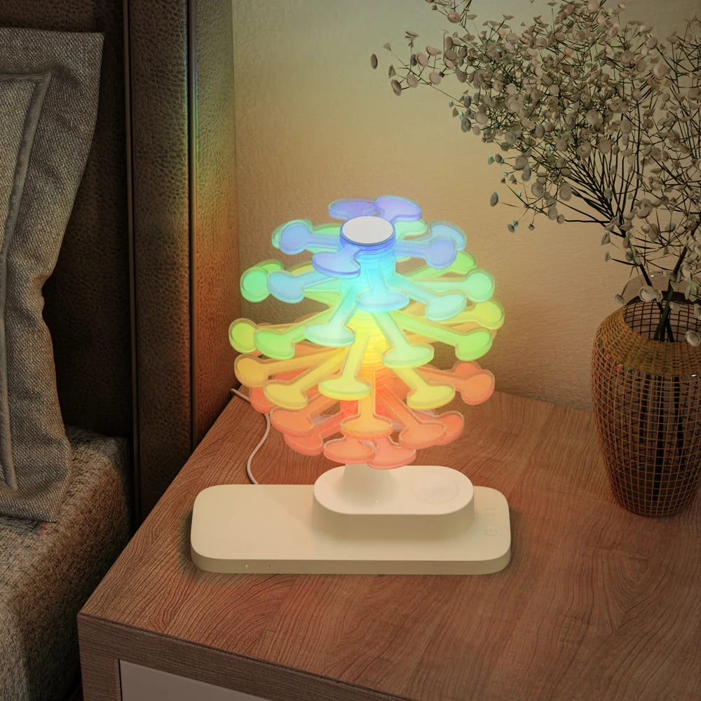 Spiral Tree Lamp with Wireless Charger