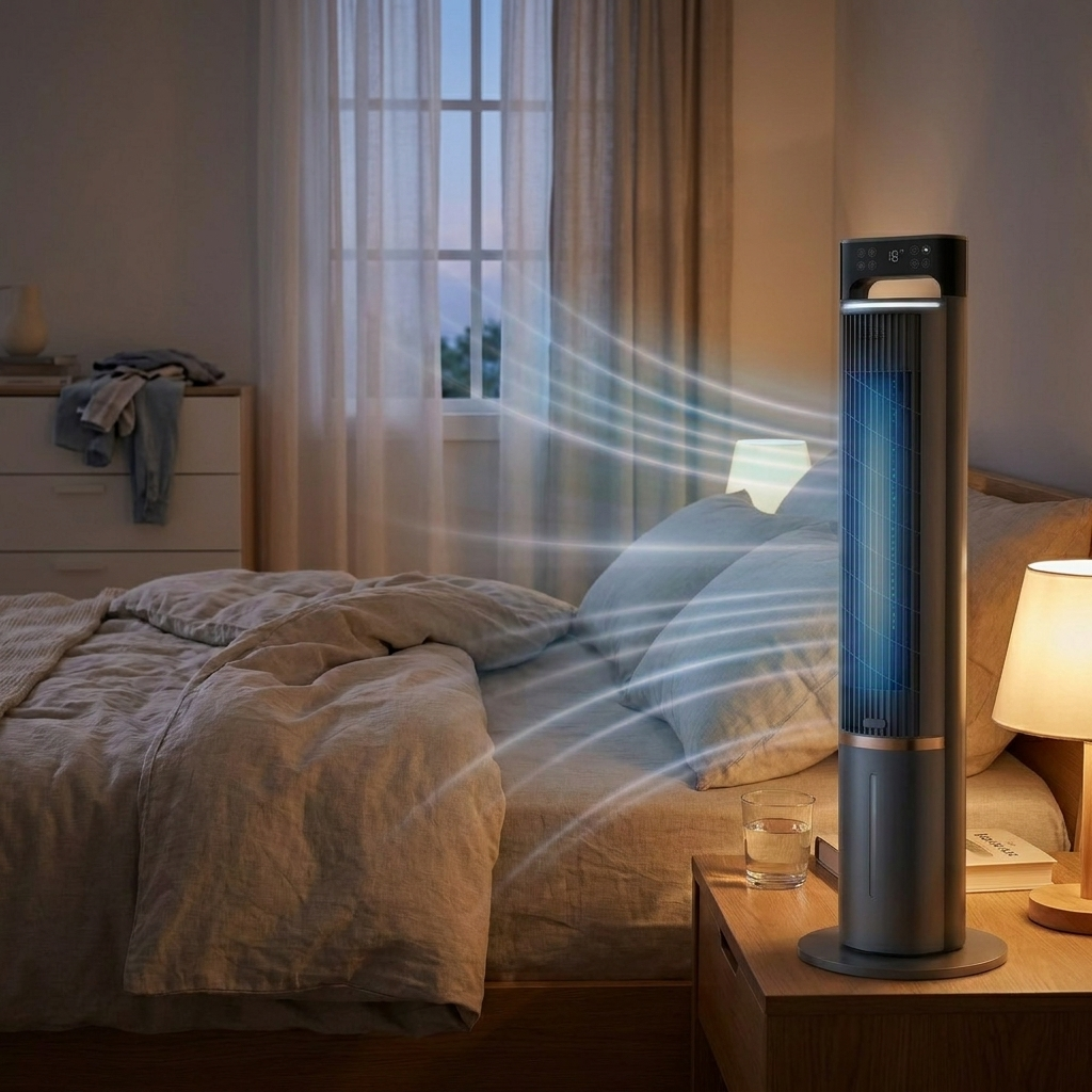 Quiet portable AC unit in bedroom